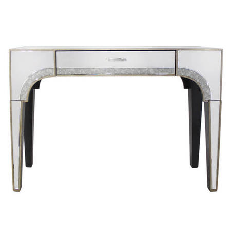 Aurora Boutique Vintage Glamour Mirrored 1 Drawer Console Table