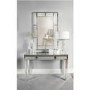 Aurora Boutique Mila Mirrored Console Table with Drawer & Clear Crystal Inlay