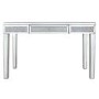 Aurora Boutique Mila Mirrored Console Table with Drawer & Clear Crystal Inlay