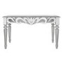 Aurora Boutique Corinthia Silver Painted Dressing Table with Mirrored Table Top