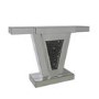 Aurora Boutique Dakota Mirrored Console Table with V Frame 