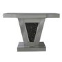 Aurora Boutique Dakota Mirrored Console Table with V Frame 