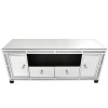 Aurora Boutique Mila Mirrored TV Unit with Crystal Inlay - TV&#39;s up to 60&quot;