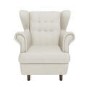 Cream Boucle Wingback Armchair - Martha