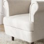 Cream Boucle Wingback Armchair - Martha