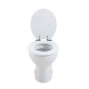 GRADE A1 - Standard Soft close High Gloss MDF Toilet Seat - Bottom Fix