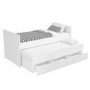 White Single Guest Trundle Bed with Storage Drawers - Matisse