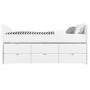 White Single Guest Trundle Bed with Storage Drawers - Matisse