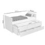 White Single Guest Trundle Bed with Storage Drawers - Matisse