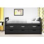 GRADE A1 - Matisse Captain's Guest Bed in Dark Grey/Anthracite - Trundle Bed Included