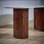 Mango Wood Dining Table 170Cm With Marble Top - Opal