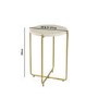 Round White Marble Side Table - Martina