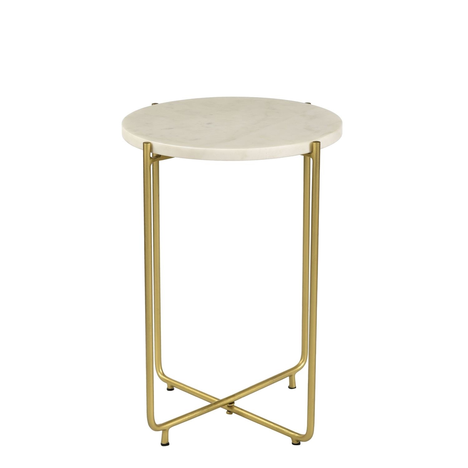 Marble Side Table In White With Gold Metal Martina Furniture123 Marble Side Table In White With Gold Metal Martina Furniture123