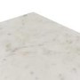 Marble Side Table in White Hexagon & Gold Metal - Martina