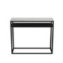 Marble Top Console Table with Black Iron Base - Narrow