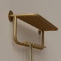 Gold Floating Shelf with 9 Hooks - Martina