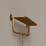 Gold Floating Shelf with 9 Hooks - Martina