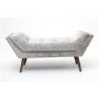 Mulberry Crushed Velvet Silver Chaise