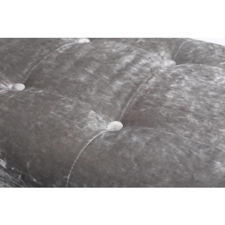 Mulberry Crushed Velvet Silver Chaise