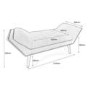 Mulberry Crushed Velvet Silver Chaise