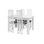 Caxtons Manhattan Dining Set with 6 Slatted Back Chairs