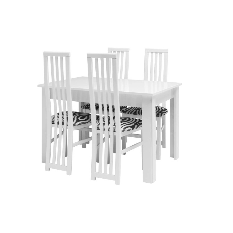 Caxtons Manhattan Dining Set with 6 Slatted Back Chairs