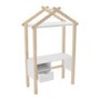 Kids White and Pine House Desk with Storage - Mylo