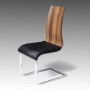 Wilkinson Furniture Pair of Messina Dining Chairs in Walnut and Black 