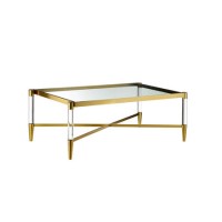 Large Glass Rectangle Coffee Table - Marissa