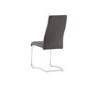 Naples Cantilever Dining Chair in Grey Antique Faux Leather