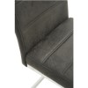 Naples Cantilever Dining Chair in Grey Antique Faux Leather