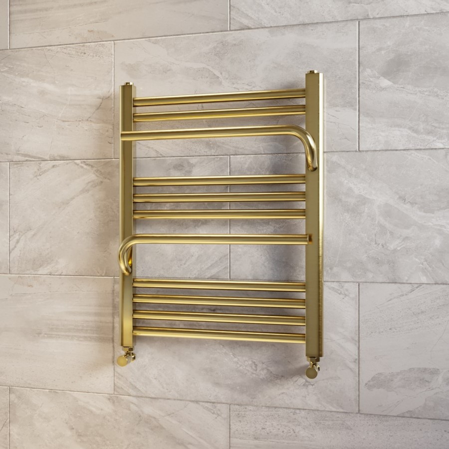 Brass Towel Radiator 650 x 600mm - Nazco
