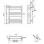 Black Towel Radiator 650 x 500mm - Nazco