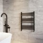 Black Towel Radiator 650 x 500mm - Nazco