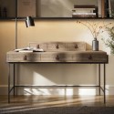 NDY001 Light Oak Desk with Drawers - Indy