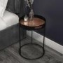 Nea Bronze Mosaic Tray Top Bedside Table
