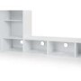 White High sleeper Gaming Bed With Desk and Storage - Nebula