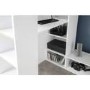 White High sleeper Gaming Bed With Desk and Storage - Nebula