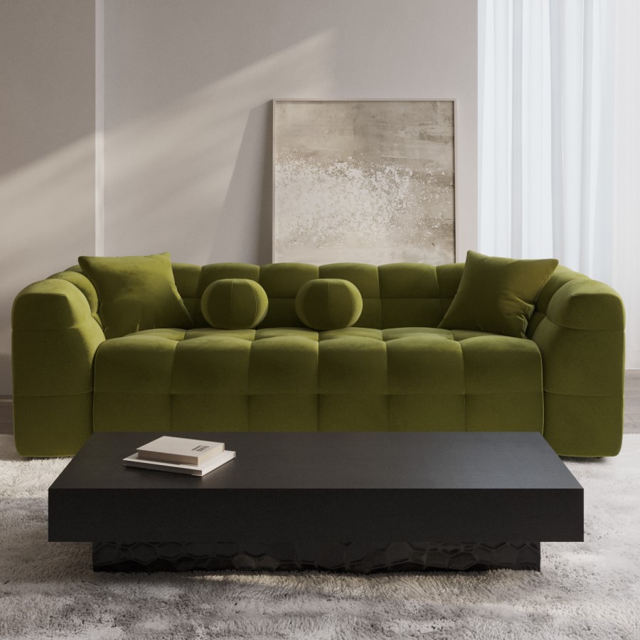 Rectangular Black Mango Wood Coffee Table - Neesha