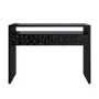 Black Solid Mango Wood Console Table with 2 Drawers - Neesha