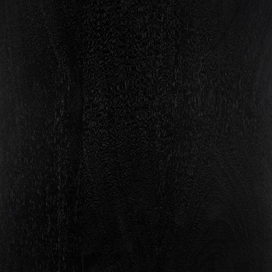 Large Black Textured Solid Mango Wood Sideboard - Neesha