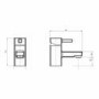 Mini Tusk Mono Basin Mixer & Waste