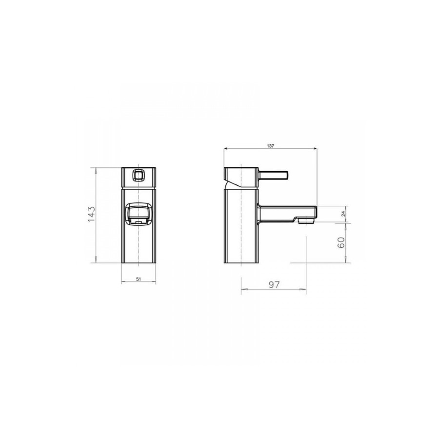 Tusk Mono Basin Mixer Tap