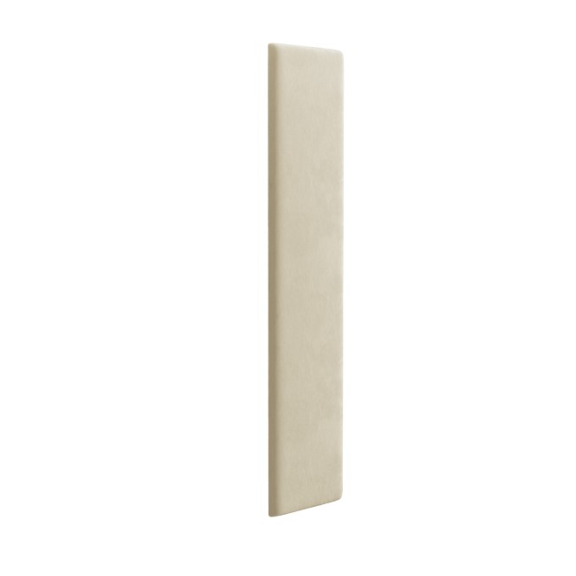 Additional Upholstered Wall-Mounted Headboard Panel in Beige Velvet - Neve