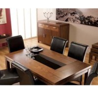 GRADE A1 - World Furniture Nevada Small Dining Table in Walnut