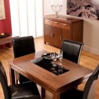 World Furniture Nevada Small Walnut Dining Table - Chairs NOT included