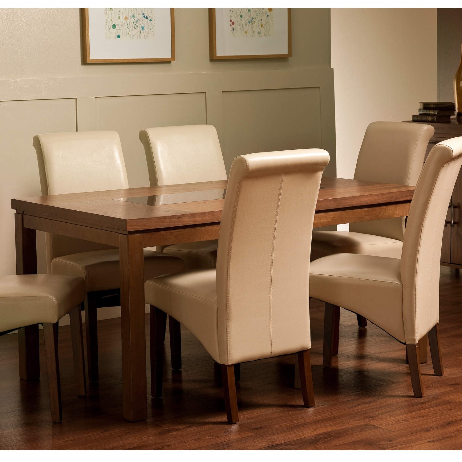 World Furniture Nevada Small Walnut Dining Table Chairs Not