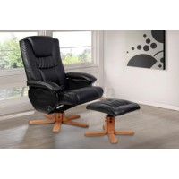 Birlea Furniture Nevada PU Leather Swivel Chair in Black