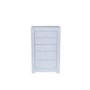 Vida Living Newport 5 Drawer Tall Chest in White Gloss