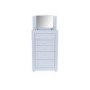 Vida Living Newport 5 Drawer Tall Chest in White Gloss